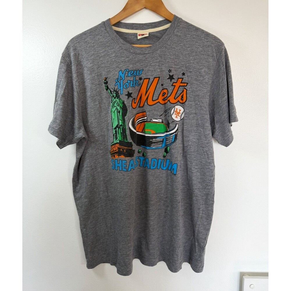 Homage New York Mets MLB Shea Stadium Graphic Shirt Gray Men’s XL